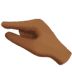 🤏🏾 pinching hand: medium-dark skin tone display on Apple